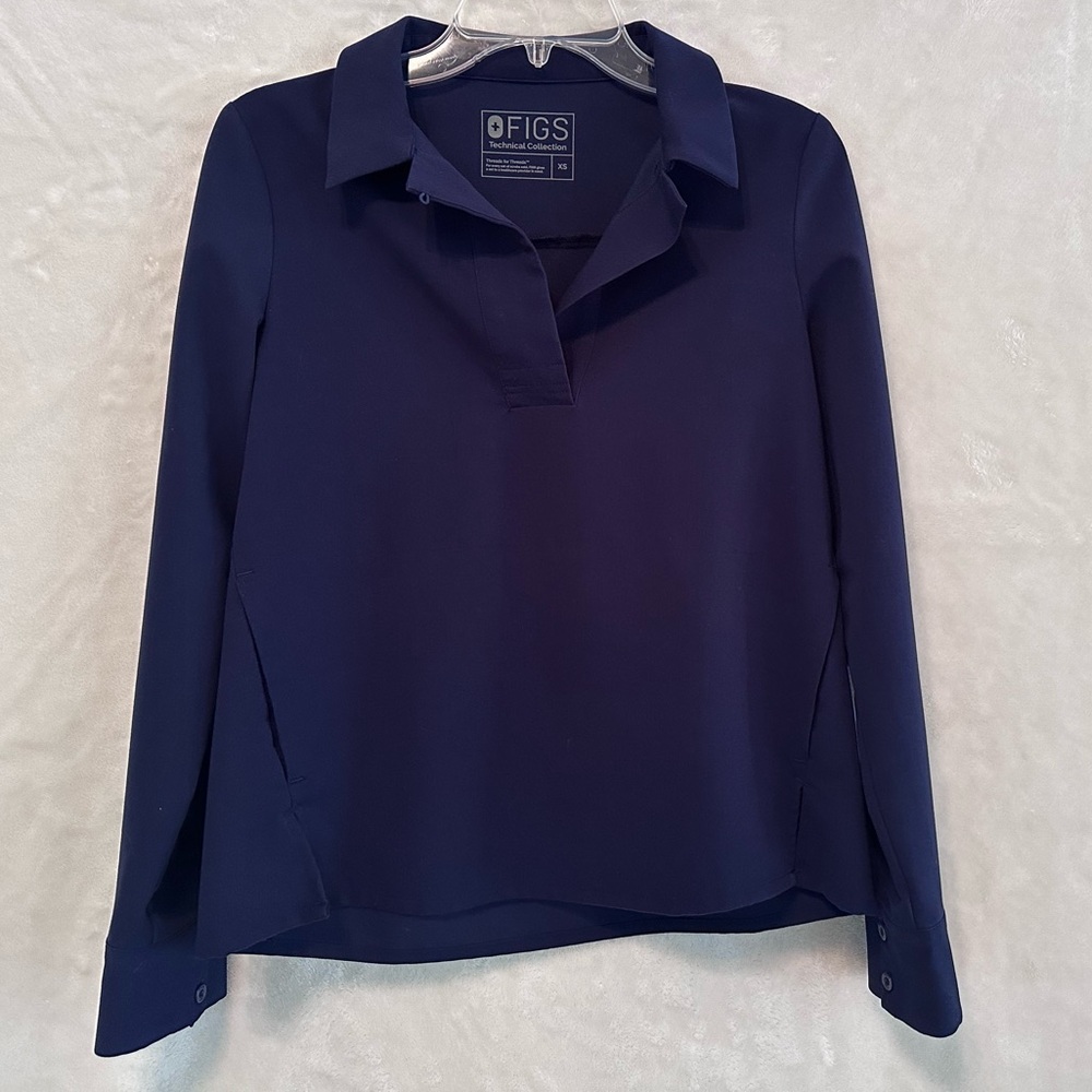Figs Watamu Long Sleeve Scrub Top